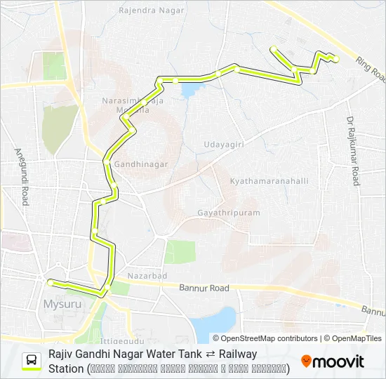 186M Bus Line Map