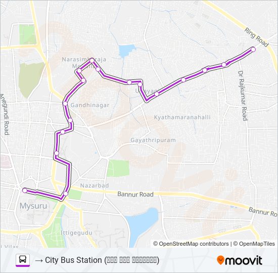 200S bus Line Map