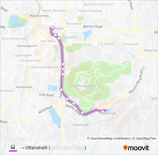 203A Bus Line Map