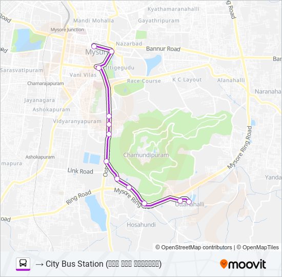 203A Bus Line Map