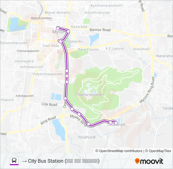 203A Bus Line Map