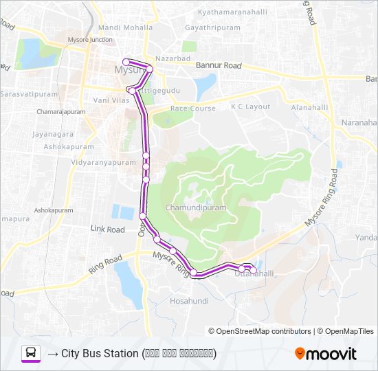 203A bus Line Map