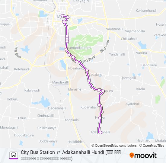 204A bus Line Map