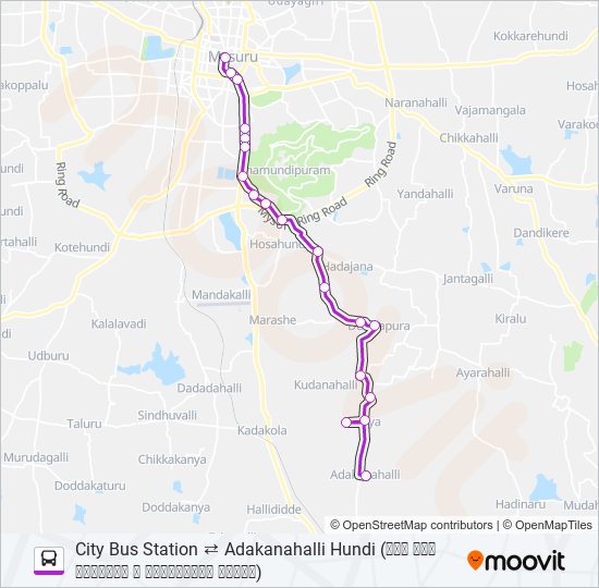 204A bus Line Map