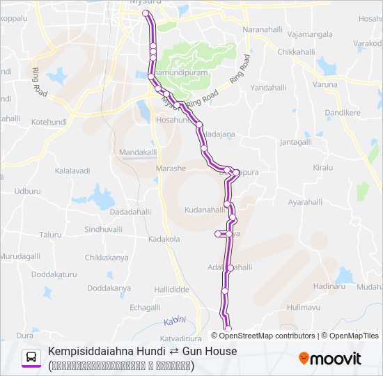 204K Bus Line Map