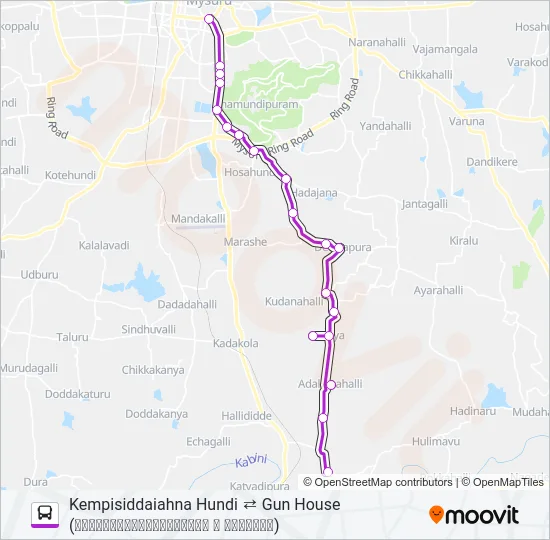 204K Bus Line Map