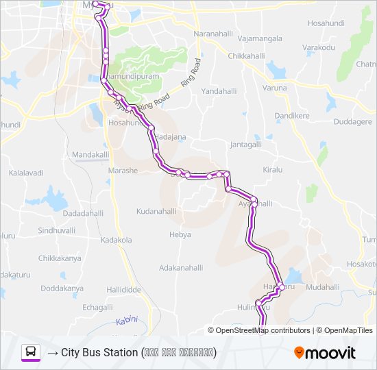 207B bus Line Map