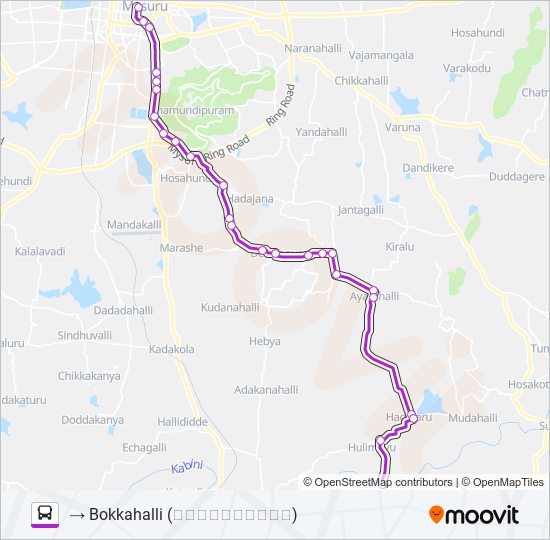 207B bus Line Map