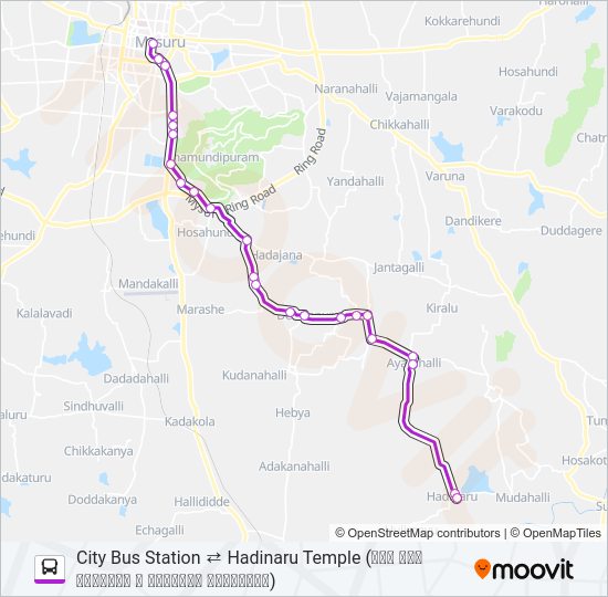 207R Bus Line Map