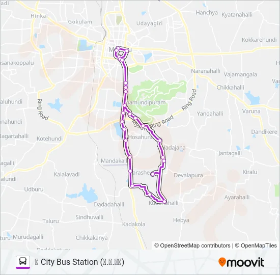211R Bus Line Map
