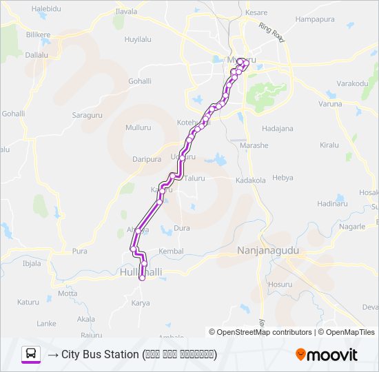 220A bus Line Map