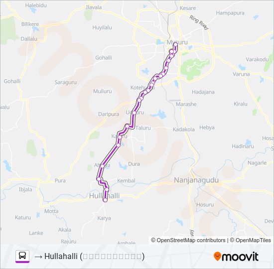 220A bus Line Map