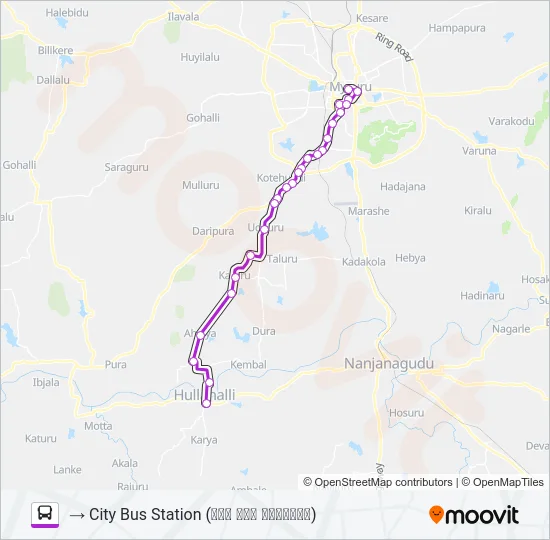 220A Bus Line Map