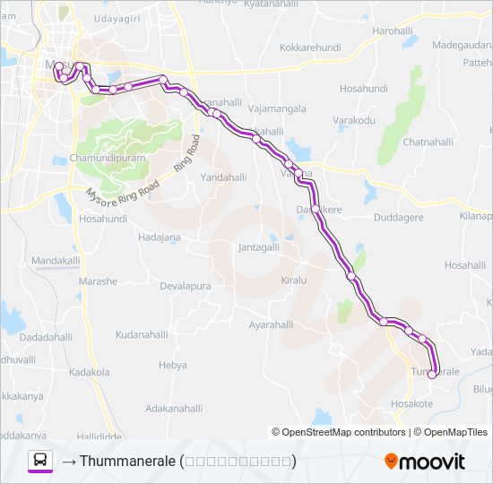 220T Bus Line Map