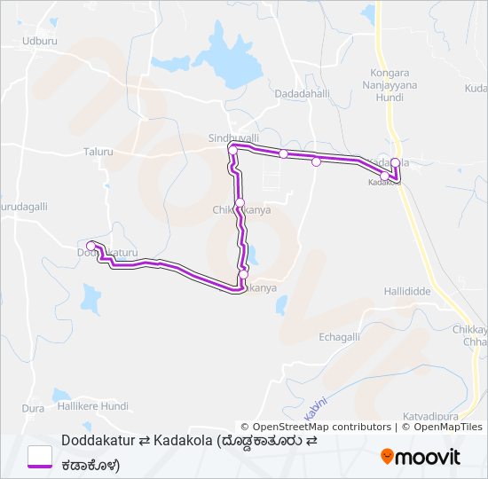 223A bus Line Map