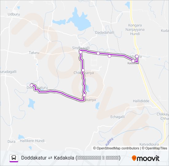 223A Bus Line Map