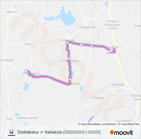 223A Bus Line Map