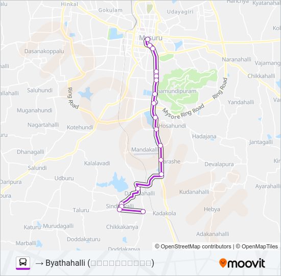 223B Bus Line Map