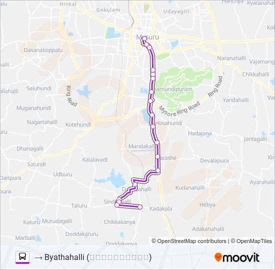 223B bus Line Map