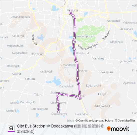 223N Bus Line Map