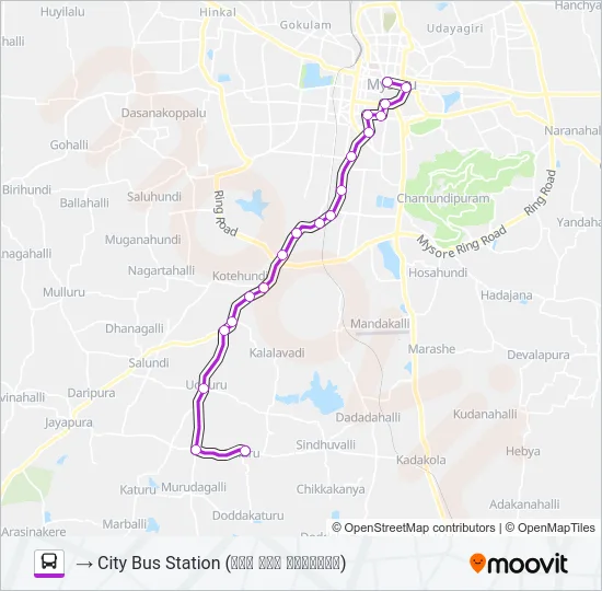 227A Bus Line Map