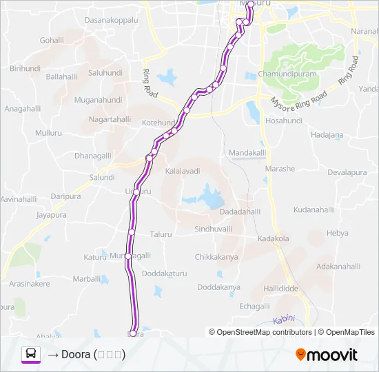 227B Bus Line Map