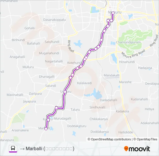 227C Bus Line Map