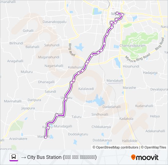 227C Bus Line Map