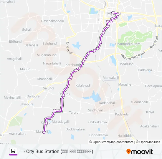 227C Bus Line Map