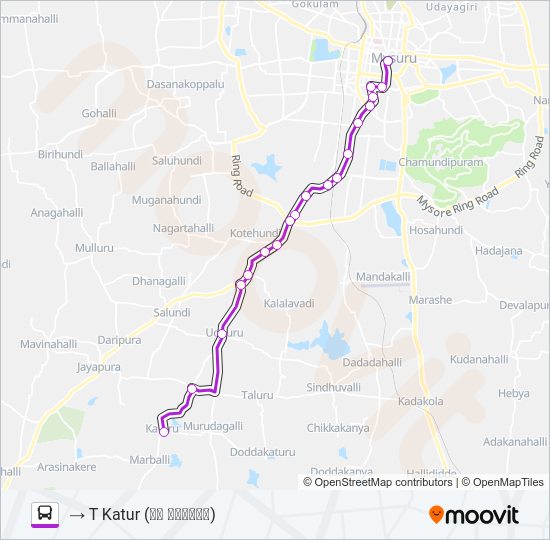 227E Bus Line Map