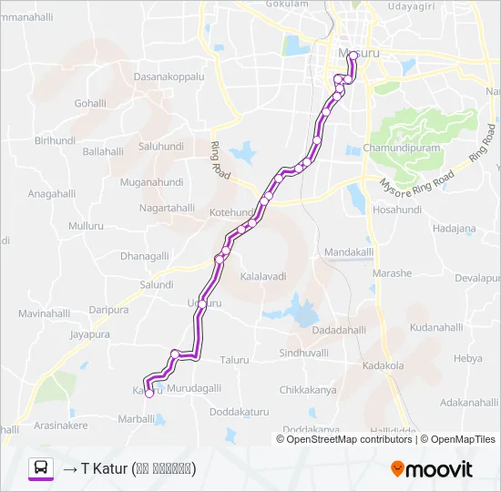 227E Bus Line Map