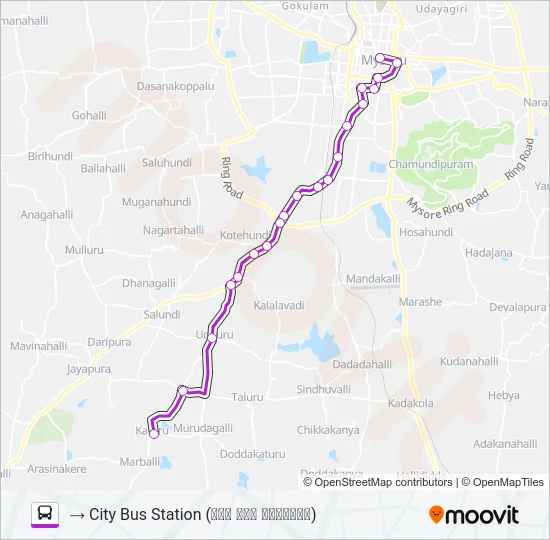 227E Bus Line Map