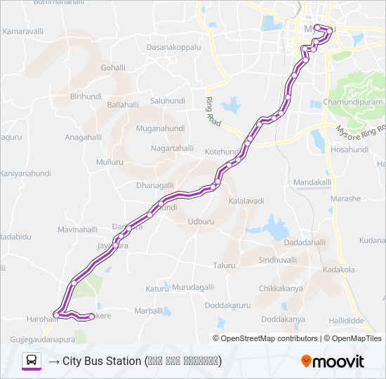 230J Bus Line Map