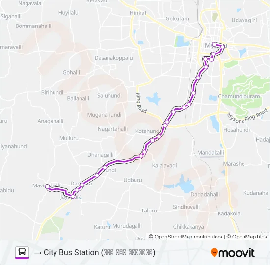 235A Bus Line Map
