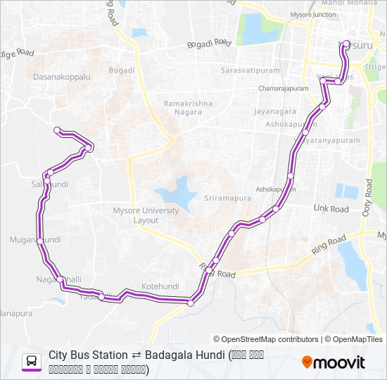 235B bus Line Map