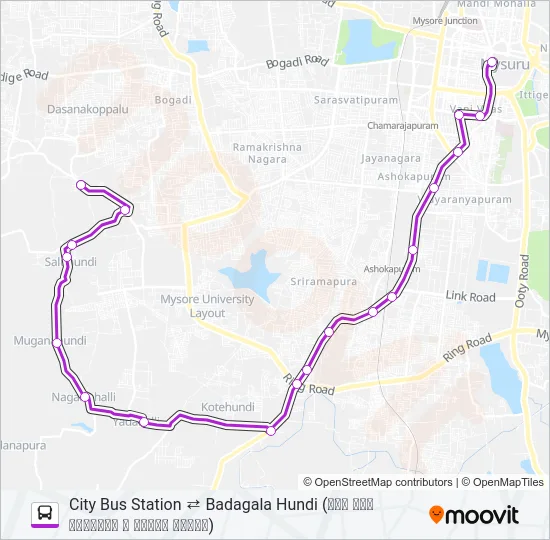 235B Bus Line Map