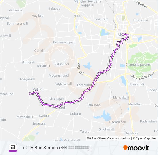 235C bus Line Map