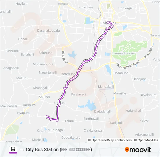 237K Bus Line Map