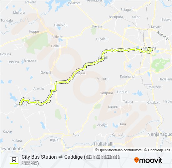 245A Bus Line Map