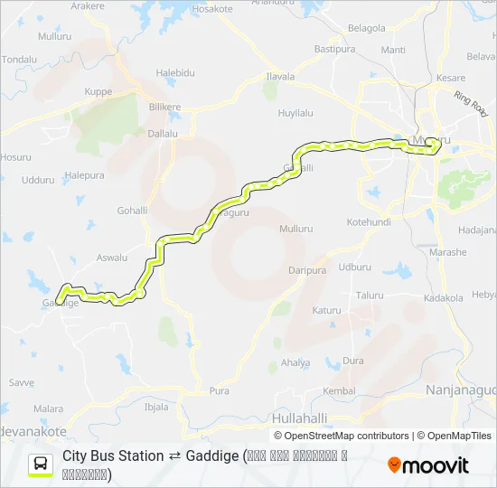 245A Bus Line Map