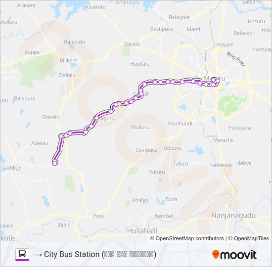 245S Bus Line Map