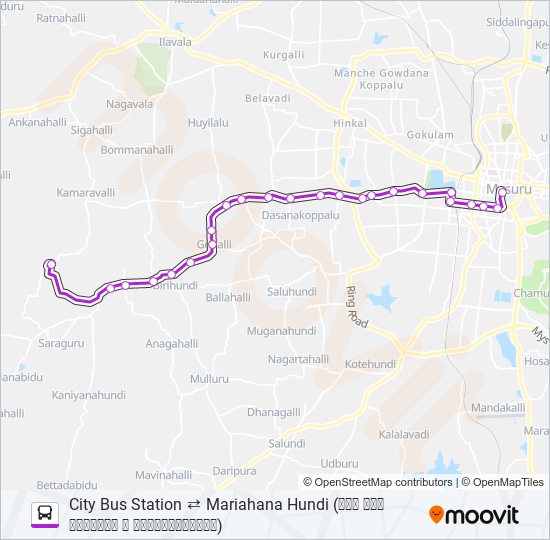 250A bus Line Map