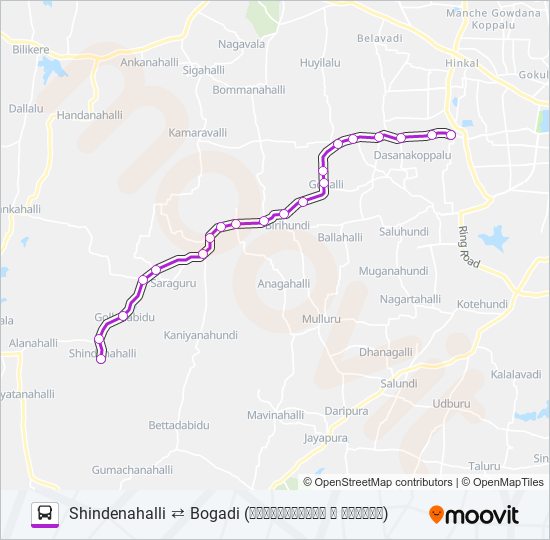 259N bus Line Map