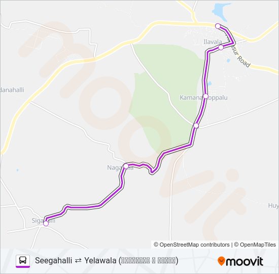 261A Bus Line Map