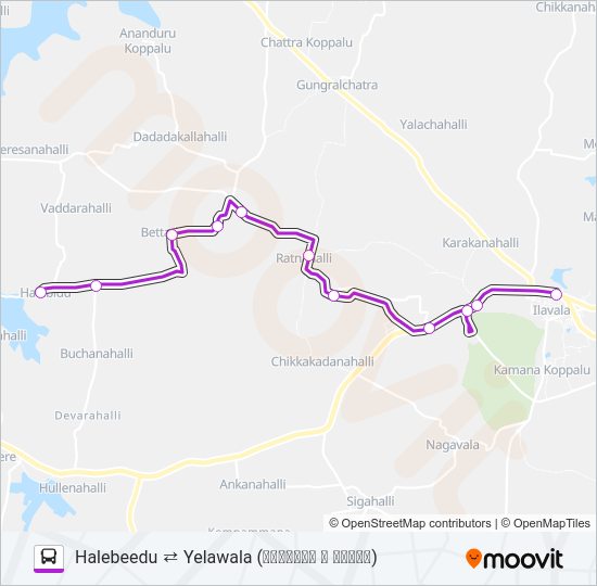 264A Bus Line Map