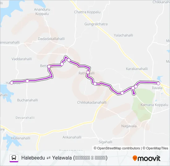 264A Bus Line Map