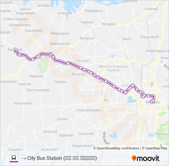 264R bus Line Map