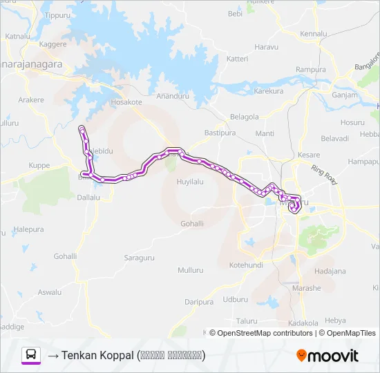 265A Bus Line Map