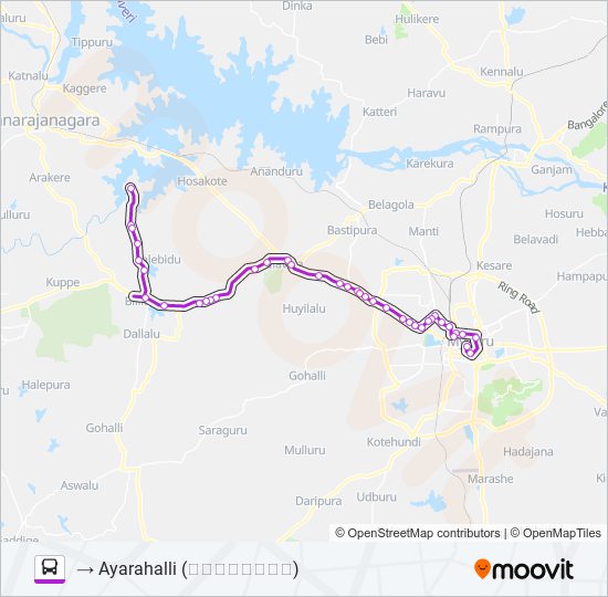 265B bus Line Map