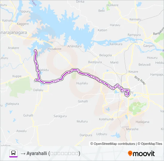 265B Bus Line Map